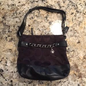 Black Coach Purse - Medium size
